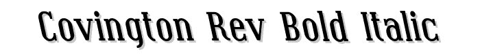Covington Rev Bold Italic font